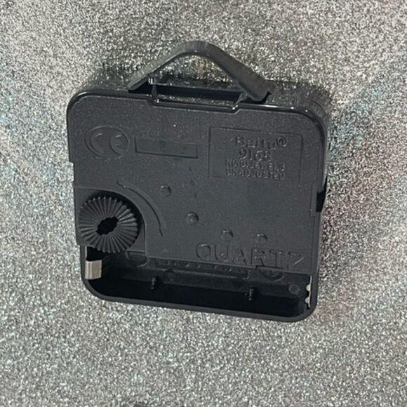 AngelStar Cozenza Collection Metallic White Blue Brown Desk Easel Clock-11.5" - Picture 6 of 7